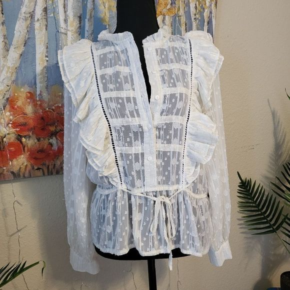 Tops - MELOGRANO RICE SHEER TOP